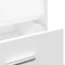 vidaXL - Lessenaar - met - wielen - en - lade - 55x55x107 - cm - bewerkt - hout - wit