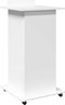 vidaXL - Lessenaar - met - wielen - en - lade - 55x55x107 - cm - bewerkt - hout - wit