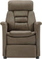 vidaXL Leunstoel kunstsuède taupe