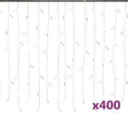 vidaXL - Lichtgordijn - met - 400 - LED's - en - 8 - functies - 10 - m - meerkleurig