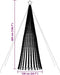vidaXL - Lichtkegel - 1028 - blauwe - LED's - 403 - cm