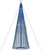 vidaXL - Lichtkegel - 1028 - blauwe - LED's - 403 - cm