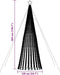vidaXL - Lichtkegel - 1028 - koudwitte - LED's - 403 - cm