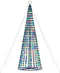 vidaXL - Lichtkegel - 1028 - meerkleurige - LED's - 403 - cm