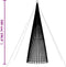 vidaXL - Lichtkegel - 1544 - blauwe - LED's - 500 - cm