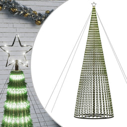 vidaXL - Lichtkegel - 1544 - koudwitte - LED's - 500 - cm