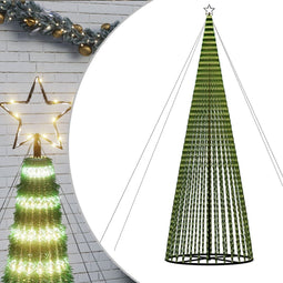 vidaXL - Lichtkegel - 1544 - warmwitte - LED's - 500 - cm