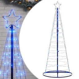 vidaXL - Lichtkegel - 200 - blauwe - LED's - 182 - cm