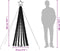vidaXL - Lichtkegel - 275 - blauwe - LED's - 180 - cm