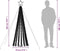 vidaXL - Lichtkegel - 275 - warmwitte - LED's - 180 - cm