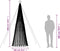 vidaXL - Lichtkegel - 688 - koudwitte - LED's - 300 - cm