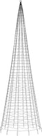 vidaXL - Lichtkegel - aan - vlaggenmast - 1534 - blauwe - LED's - 500 - cm