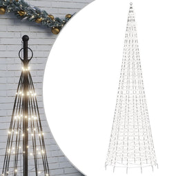 vidaXL - Lichtkegel - aan - vlaggenmast - 1534 - koudwitte - LED's - 500 - cm