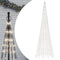 vidaXL - Lichtkegel - aan - vlaggenmast - 1534 - koudwitte - LED's - 500 - cm