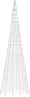 vidaXL - Lichtkegel - aan - vlaggenmast - 1534 - koudwitte - LED's - 500 - cm