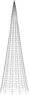 vidaXL - Lichtkegel - aan - vlaggenmast - 1534 - koudwitte - LED's - 500 - cm