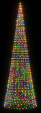 vidaXL - Lichtkegel - aan - vlaggenmast - 1534 - meerkleurige - LED's - 500 - cm