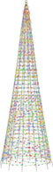 vidaXL - Lichtkegel - aan - vlaggenmast - 1534 - meerkleurige - LED's - 500 - cm