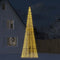 vidaXL - Lichtkegel - aan - vlaggenmast - 1534 - warmwitte - LED's - 500 - cm