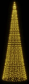 vidaXL - Lichtkegel - aan - vlaggenmast - 1534 - warmwitte - LED's - 500 - cm