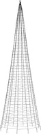 vidaXL - Lichtkegel - aan - vlaggenmast - 1534 - warmwitte - LED's - 500 - cm