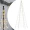 vidaXL - Lichtkegel - aan - vlaggenmast - 180 - cm - 200 - LED's - warmwit