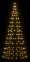 vidaXL - Lichtkegel - aan - vlaggenmast - 180 - cm - 200 - LED's - warmwit