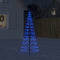 vidaXL - Lichtkegel - aan - vlaggenmast - 200 - blauwe - LED's - 180 - cm