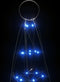 vidaXL - Lichtkegel - aan - vlaggenmast - 200 - blauwe - LED's - 180 - cm