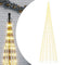 vidaXL - Lichtkegel - aan - vlaggenmast - 3000 - warmwitte - LED's - 800 - cm
