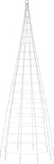 vidaXL - Lichtkegel - aan - vlaggenmast - 550 - warmwitte - LED's - 300 - cm