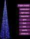 vidaXL - Lichtkegel - decoratief - LED - 120 - cm - acryl - blauw
