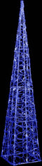 vidaXL - Lichtkegel - decoratief - LED - 120 - cm - acryl - blauw