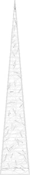 vidaXL - Lichtkegel - decoratief - LED - 120 - cm - acryl - blauw