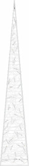 vidaXL - Lichtkegel - decoratief - LED - 120 - cm - acryl - koudwit