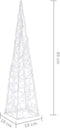 vidaXL - Lichtkegel - decoratief - LED - 60 - cm - acryl - blauw