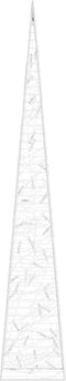 vidaXL - Lichtkegel - decoratief - LED - 90 - cm - acryl - blauw