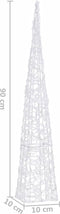 vidaXL - Lichtkegel - decoratief - LED - 90 - cm - acryl - meerkleurig