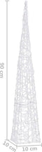 vidaXL - Lichtkegel - decoratief - LED - 90 - cm - acryl - warmwit