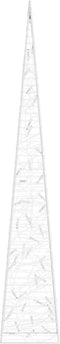 vidaXL - Lichtkegel - decoratief - LED - 90 - cm - acryl - warmwit