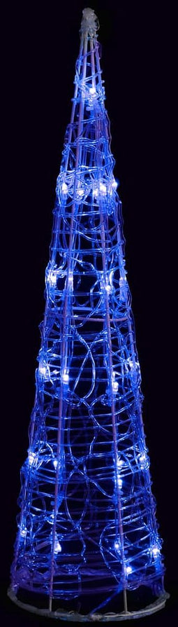 vidaXL - Lichtkegel - decoratief - LED - blauw - 60 - cm - acryl