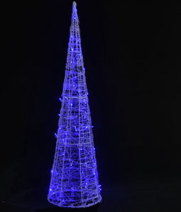 vidaXL - Lichtkegel - decoratief - LED - blauw - 90 - cm - acryl