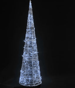 vidaXL - Lichtkegel - decoratief - LED - koudwit - 120 - cm - acryl