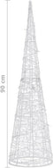 vidaXL - Lichtkegel - decoratief - LED - koudwit - 90 - cm - acryl