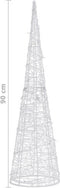 vidaXL - Lichtkegel - decoratief - LED - warmwit - 90 - cm - acryl