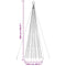 vidaXL - Lichtkegel - met - grondpinnen - 1534 - koudwitte - LED's - 500 - cm