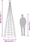 vidaXL - Lichtkegel - met - grondpinnen - 570 - koudwitte - LED's - 300 - cm