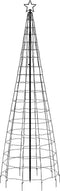 vidaXL - Lichtkegel - met - grondpinnen - 570 - koudwitte - LED's - 300 - cm