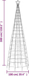 vidaXL - Lichtkegel - met - grondpinnen - 570 - koudwitte - LED's - 300 - cm
