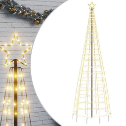 vidaXL - Lichtkegel - met - grondpinnen - 570 - warmwitte - LED's - 300 - cm